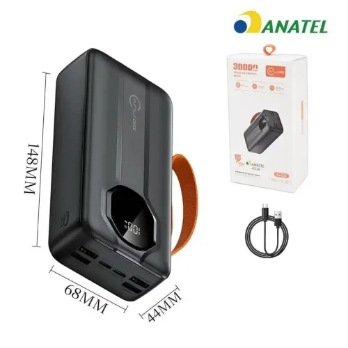 CARREGADOR PORTÁTIL 30.000 MAH ORIGINAL ANATEL 22.5W TURBO POWER