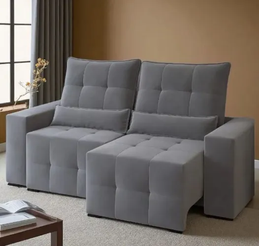 Sofá retratil e reclinavel confortável