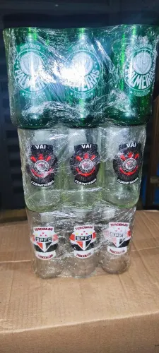 Kit de copos de times de futebol