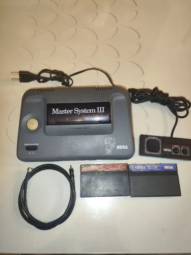 Master sistema 3 completo c/2 fitas e Sonic na memória 