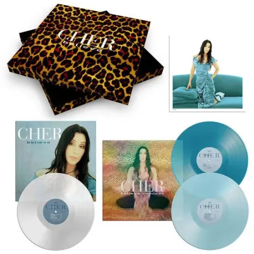BOX EXCLUSIVO 25 ANOS BELIEVE - CHER. 3 LP'S + LITOGRAFIA NUMERADA. BOX LACRADO!
