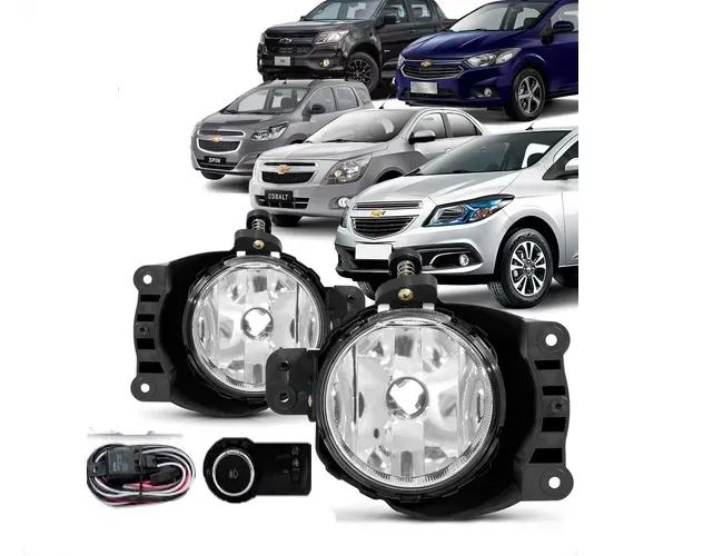 Farol Auxiliar Neblina Completo para Prisma, Onix, Spin, Cobalt 2013 - 2016