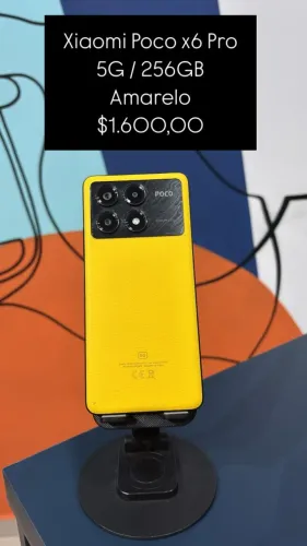 Xiaomi Poco X6 Pro 5G / 256 GB / Amarelo / R$ 1.600,00/ loja fisica