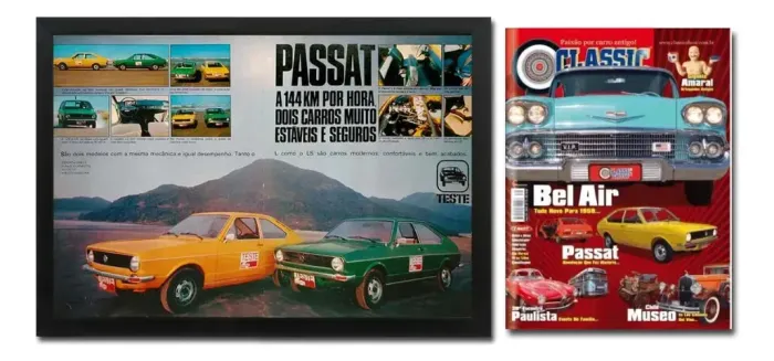 Kit Quadro VW Passat 1974 1975 + Revista Classic C/ História - Auto Livraria