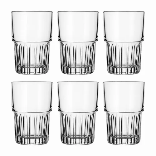 Conjunto de 6 Copos de Vidro para Bebidas