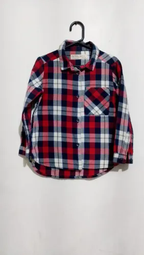 Camisa xadrez infantil Zara 4 anos desapego