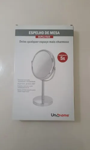 Espelho de Mesa Dupla Face UnHome 