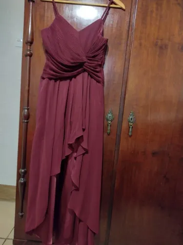 Vestido Longo Bordô - 38
