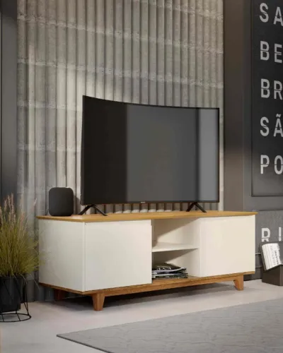 !!! FRETE GRATIS !!! Rack Bancada Flow Off White.Freijo EJ Moveis