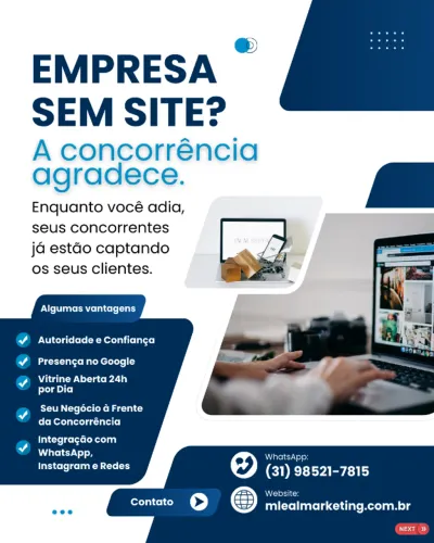 Aumente suas vendas com um Site Profissional