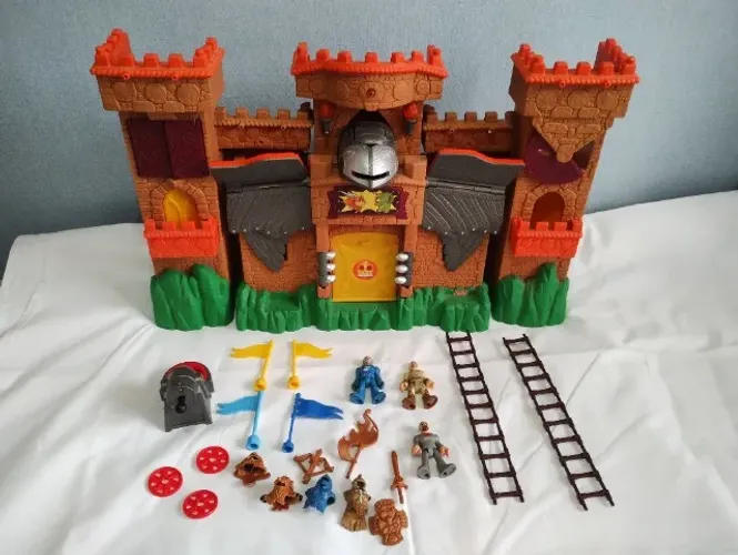 Castelo Reino da Águia Completo Imaginext Fisher Price Action Tech