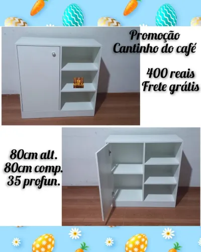 Armário Branco para Cozinha - Novo - 80cm x 80cm