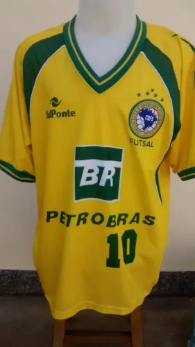Camisa Seleção Brasileira Futsal Dal Ponte 2003 2004 CR!