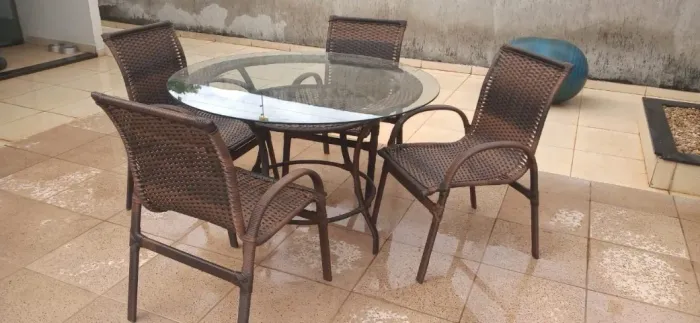 Jogo de mesa em fibra sintética