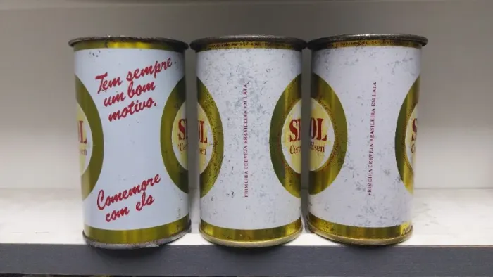 3 Latas de ferro Rarissima, item para Colecionador