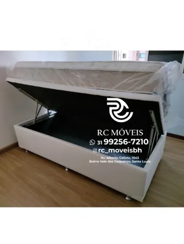 Cama Box Baú Solteiro 88x1.88 | Blindada Direto da Fábrica