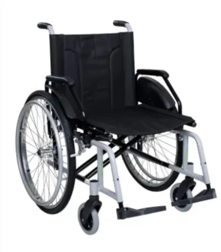 Cadeira de rodas CDS obeso 120kg dobravel assento acolchoado 