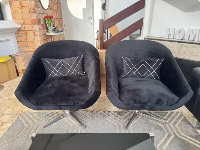 Conjunto de Poltronas giratórias