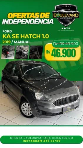 Ford KA 1.0 Se/se Plus Tivct Flex 5P 2019