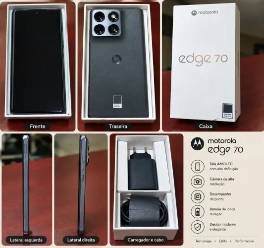 É preço de Moto G, mas é o Edge 70!