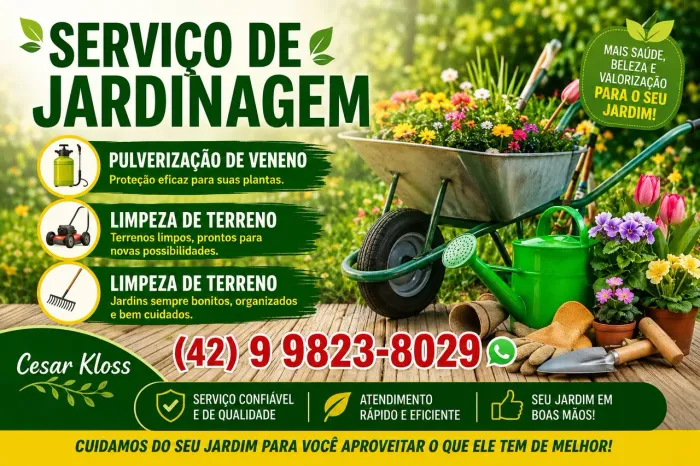 jardinagem moro em ponta grossa