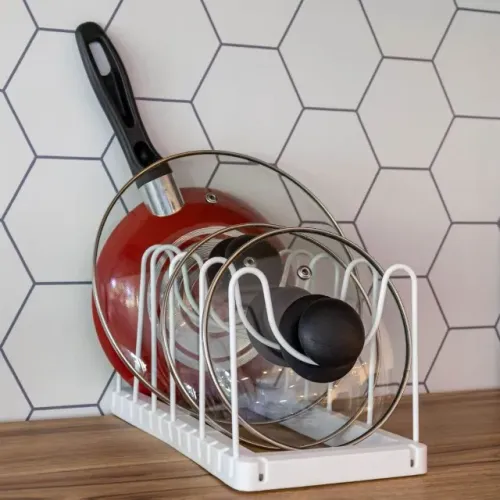 Organizador de cozinha para tampa de panela ou frigideira - novo