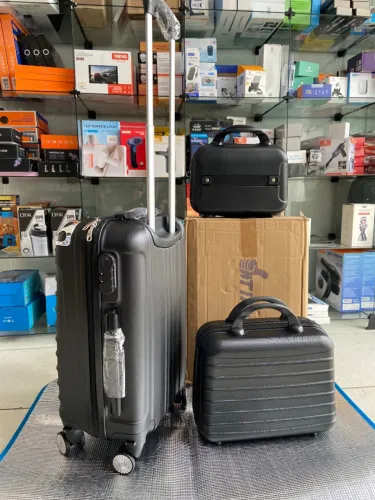 Mala de Bordo 10KG com Duas Bagagens de Mão preta an2