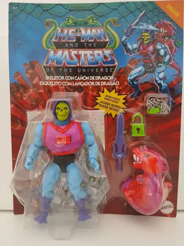 he man esqueleto com lançador de dragao