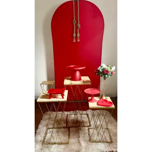 Decoração de festa vermelho