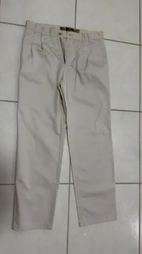 Calça social em brim