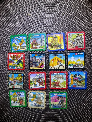 15 tazos cadê Chester Cheetos (metade da coleção)160,00