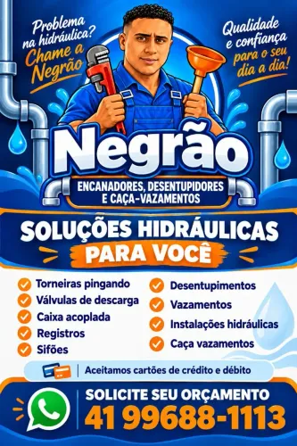Encanador Desentupidora Caça vazamentos Picinas em geral.