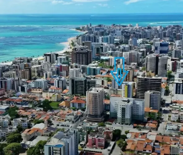 Apartamento 4 quartos, 2 suites, 3ª quadra da praia - Edf Saquarema Jatiuca - Baixamos