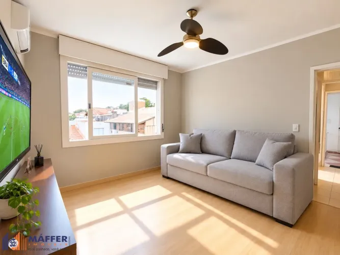 Apartamento semi mobiliado de 1 quarto e 1 vaga coberta no bairro Higienópolis