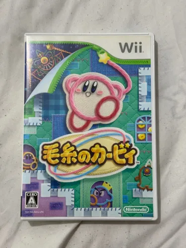 Jogo Kirby's Epic Yarn Wii Original Nintendo - Versão Japonesa Completo
