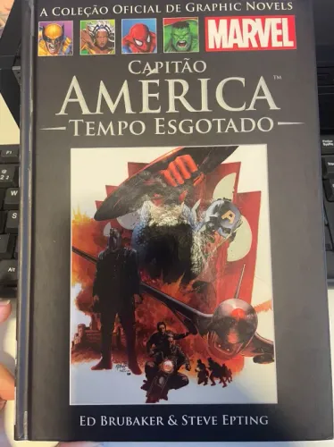 LIVROS - A Coleção Oficial de Graphic Novels MARVEL - Salvat CAPITÃO AMÉRICA: TEMPO ESGOTA