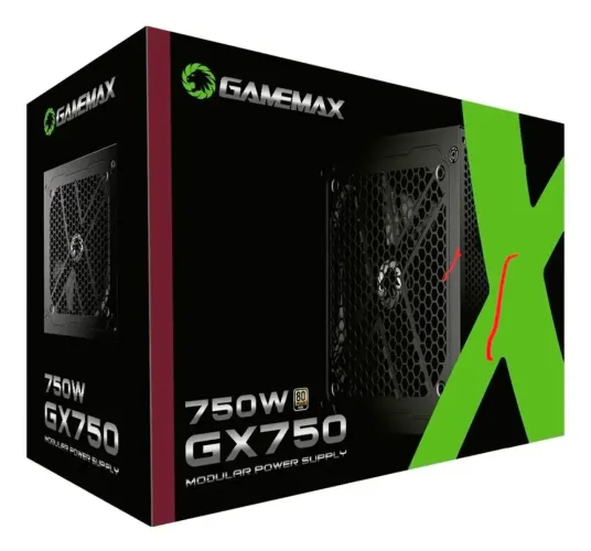 Fonte Gamemax GX-Series GX-750 750W 80 Plus Gold Full Modular (LEIA A DESCRIÇÃO)