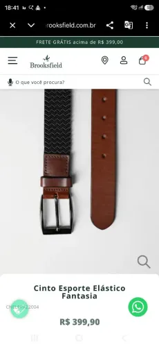 Cinto masculino brooksfield