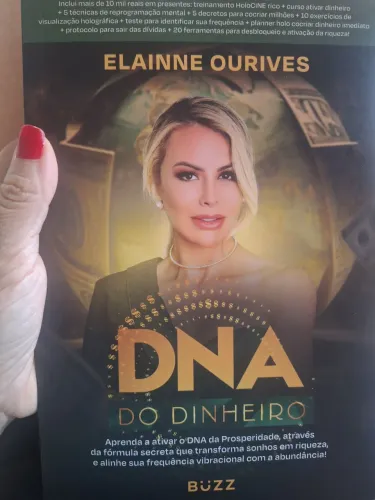 Livro sobre lei da atração DNA do dinheiro de Elaine ourives autografado