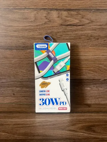 Cabo Yookie CB27 USB-C para Lightning 30W PD 1,2m