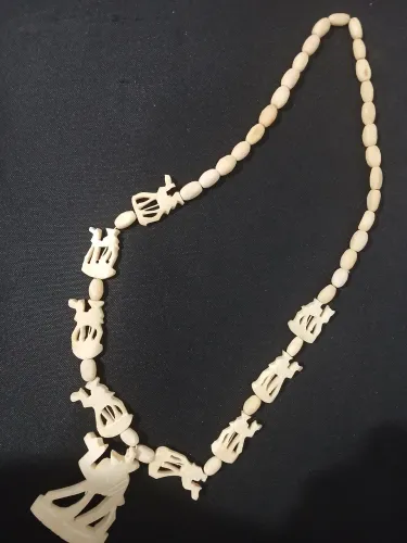 Colar de marfim legítima africano 