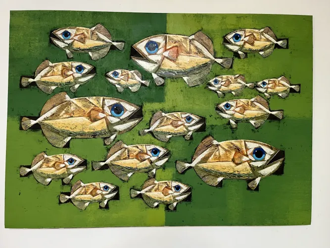 Pintura a oleo, PEIXES