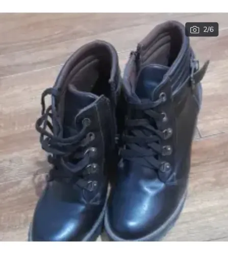 Botas N36 coturno salto bloco 