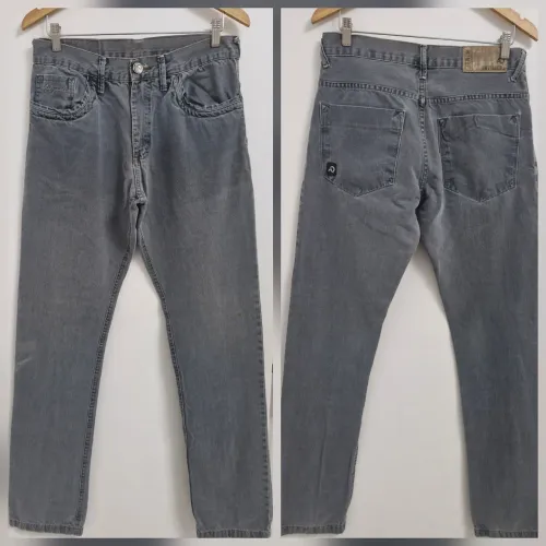 Calça Jeans cinza - Antiqueda