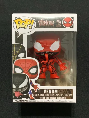 boneco funko pop venom vermelho colecionável