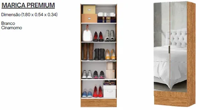 Multiuso Marica Premium com Espelho Novo
