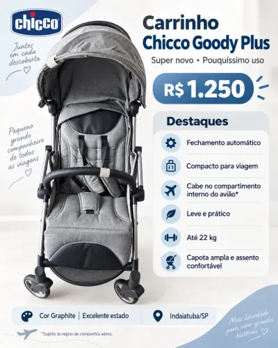 Carrinho Chicco Goody Plus