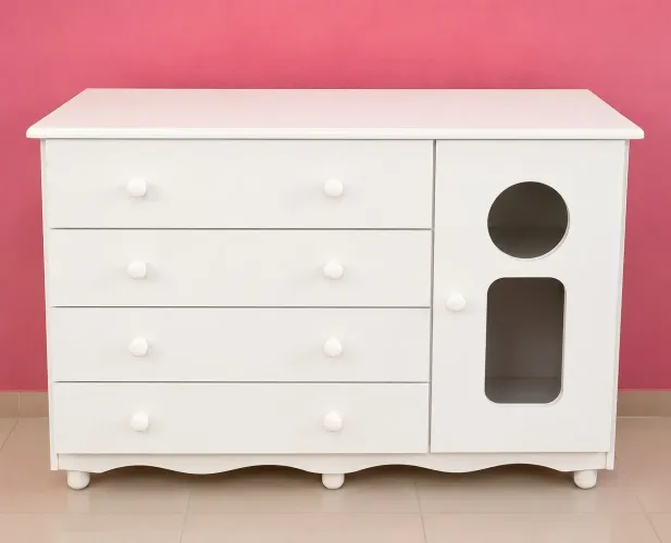 Cômoda MDF branca