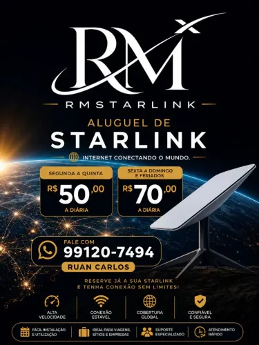 Aluguel de Starlink mini