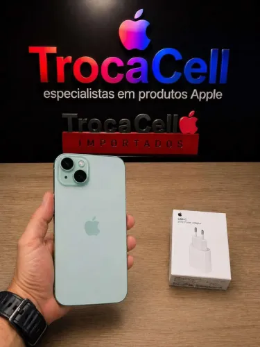 iPhone 15 Plus Verde 128GB seminovo. Troco ou parcelo!!